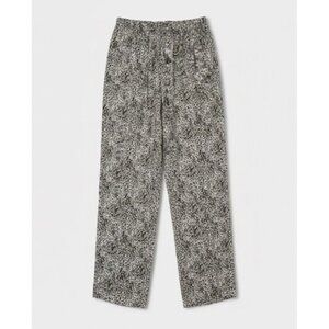 Luxuriously Soft Leopard Print Pajama Pants - Silky Lounge Trousers - Large